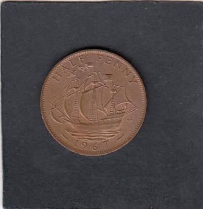 Beschrijving: 1/2 Penny SHIP